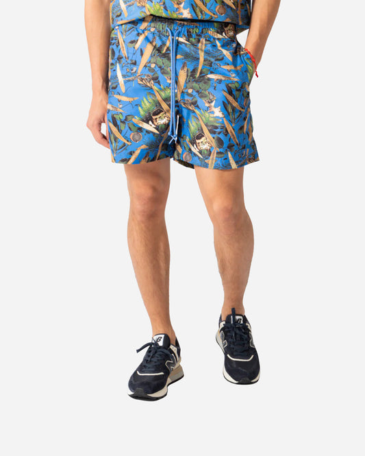 CARHARTT SLATER SWIM TRUNKS PRINT/BLUE