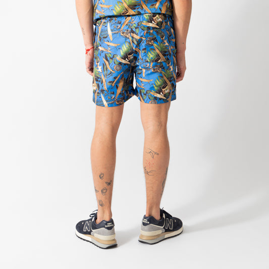 CARHARTT SLATER SWIM TRUNKS PRINT/BLUE