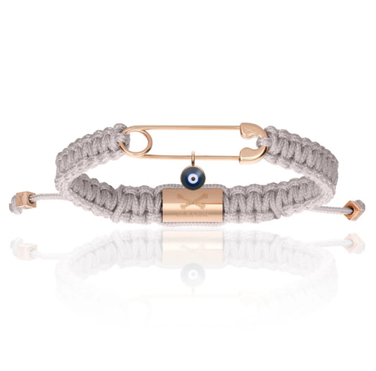 BRAZALETE DOUBLE BONE SAFETY PIN