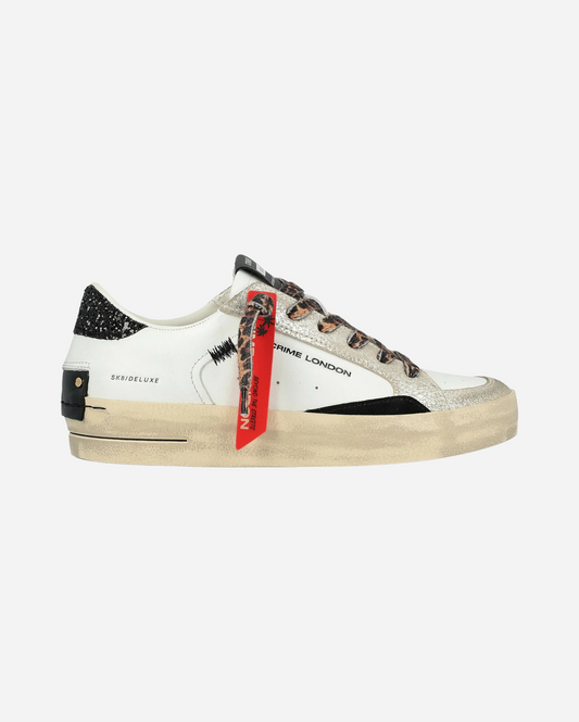 SK8 DELUXE WHITE&ANIMAL PRINT