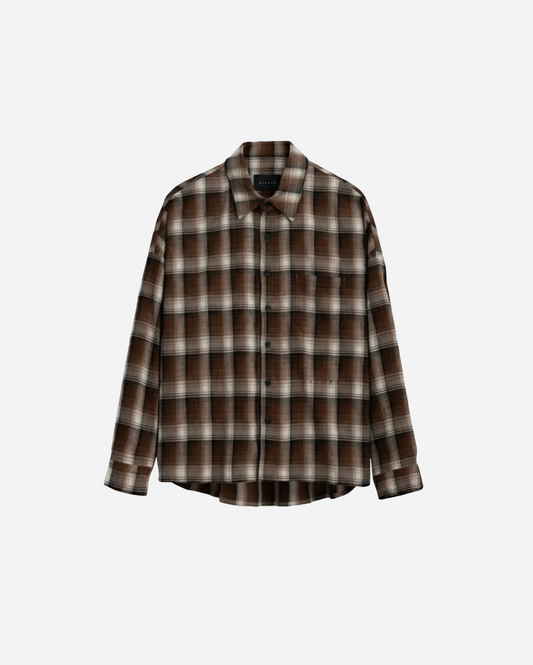 PLAID OVERSIZED OVERSHIRT