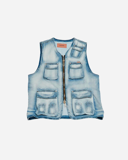CARGO DENIM VEST