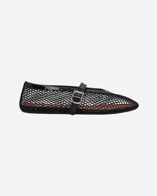 ZAPATO BALLET FLATS FISHNET PATENT CALFKIN
