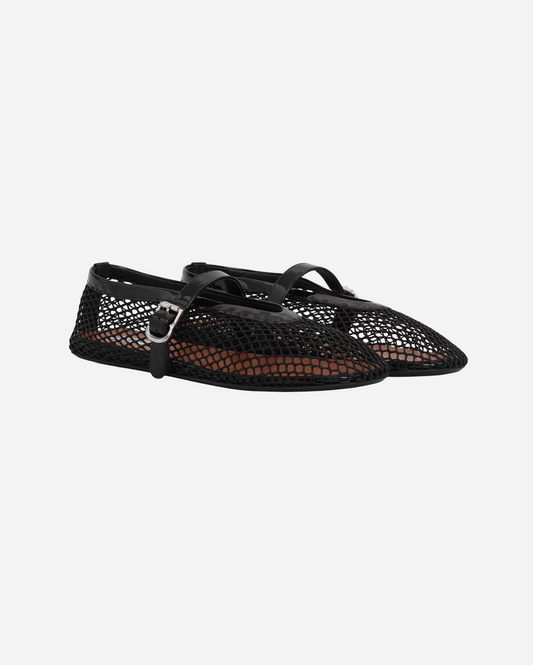 ZAPATO BALLET FLATS FISHNET PATENT CALFKIN