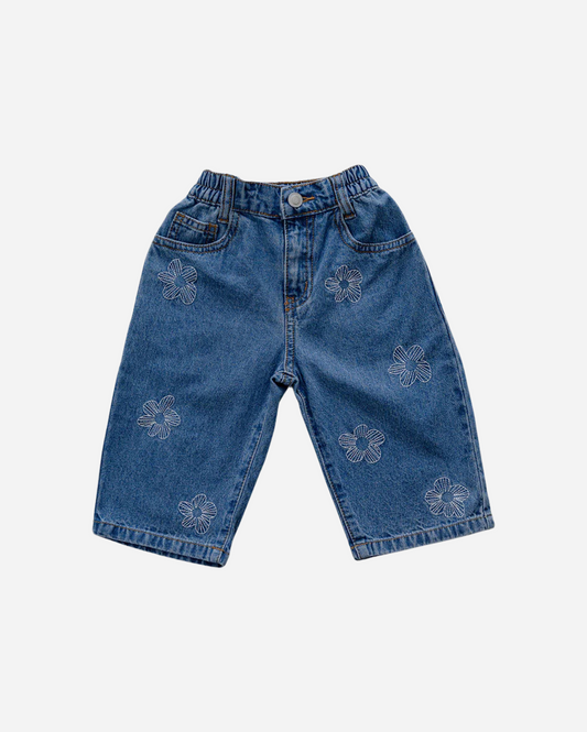 DENIM JEANS FLOWER