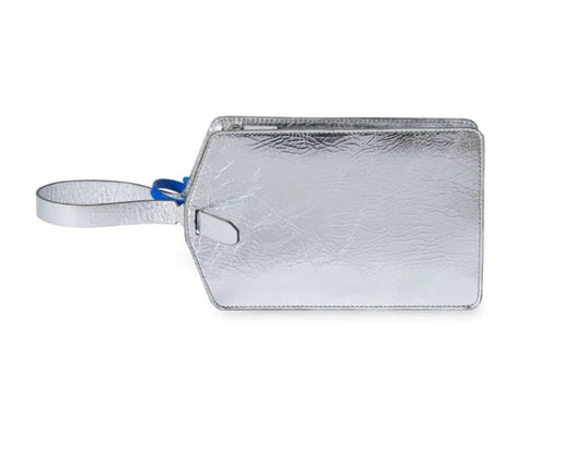 CARTERA OFF WHITE ZIP TIE MÉDIUM CLUTCH