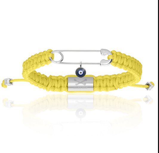 BRAZALETE DOUBLE BONE SAFETY PIN