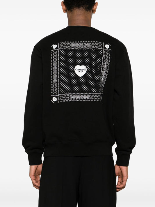 HEART BANDANA SWEATSHIRT