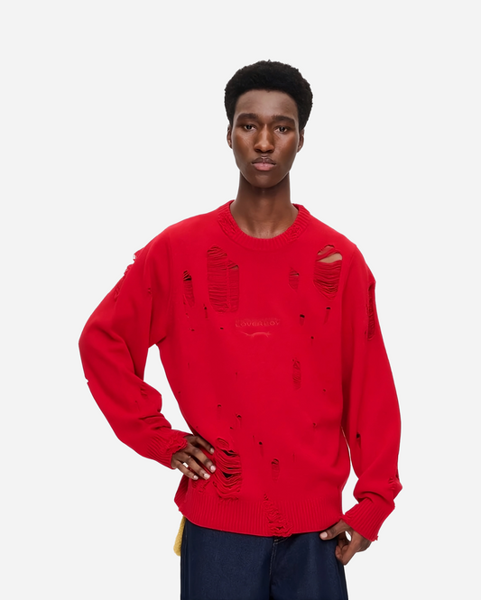 DISTRESSED LOGO JUMPER