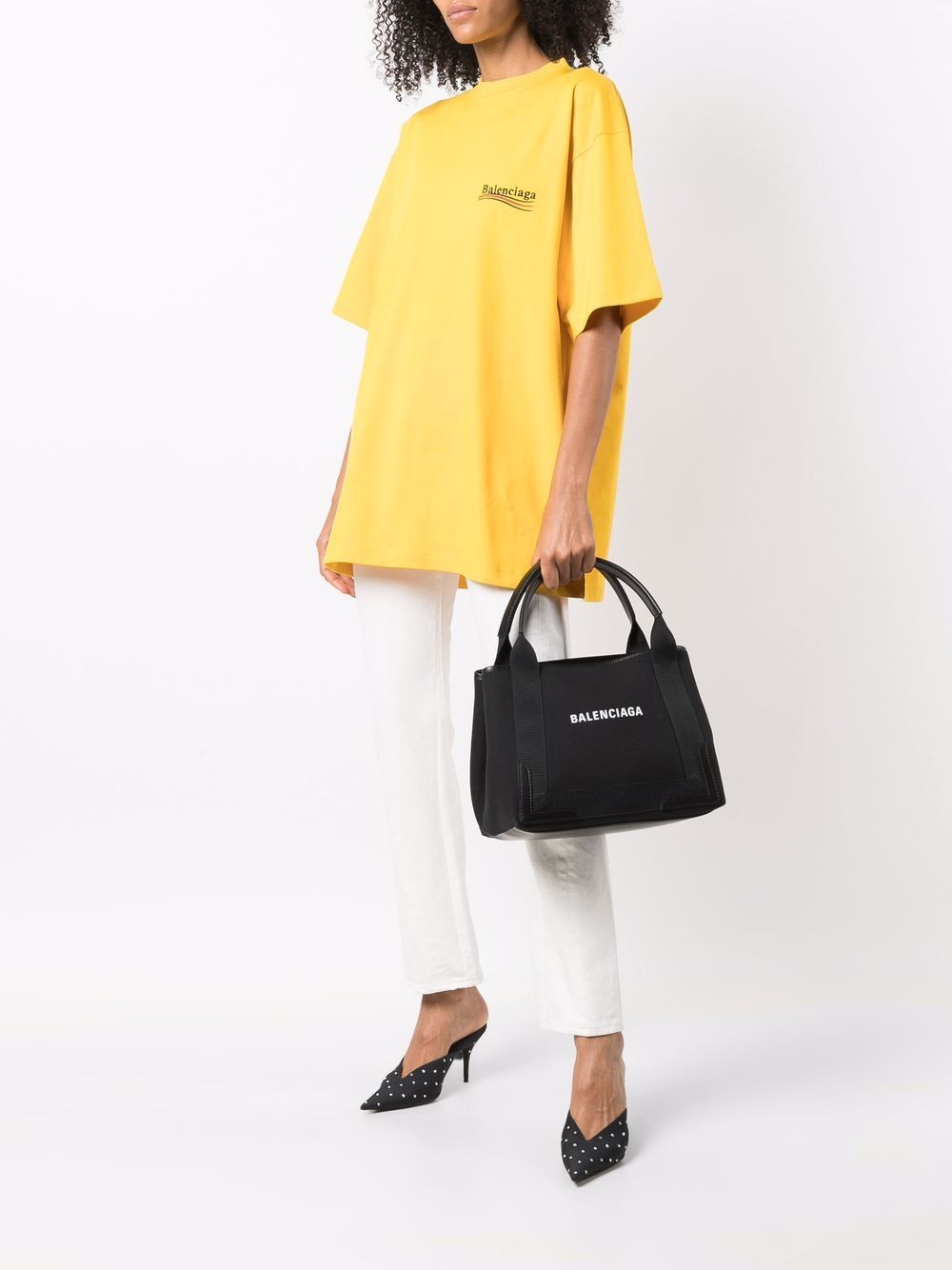 NAVY SMALL CABAS BAG 1000
