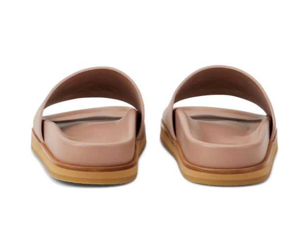CLOUD ARROW-EMBROIDERED LEATHER SLIDERS
