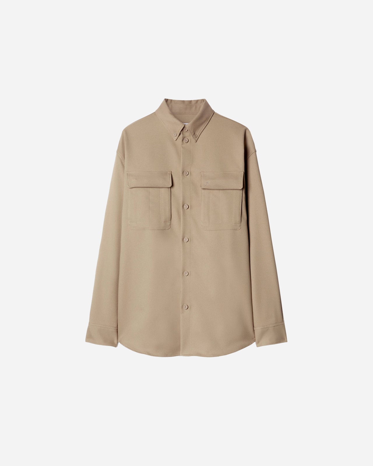 CAMISA OFF WHITE OW EMB DRILL MILIT OVERSHIRT