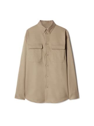 OW EMB DRILL MILIT OVERSHIRT
