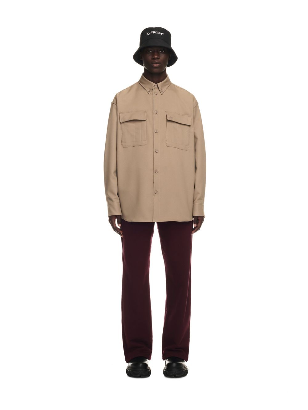 OW EMB DRILL MILIT OVERSHIRT