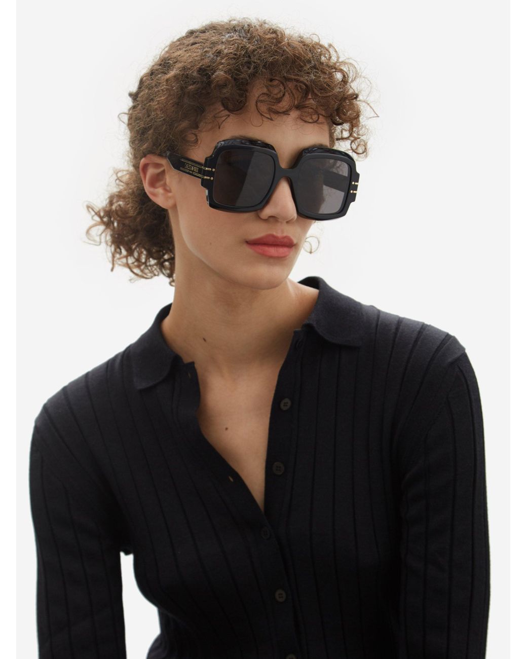 DIOR EYEWEAR SQUARE-FRAME OVERSIZED SUNGLASSES