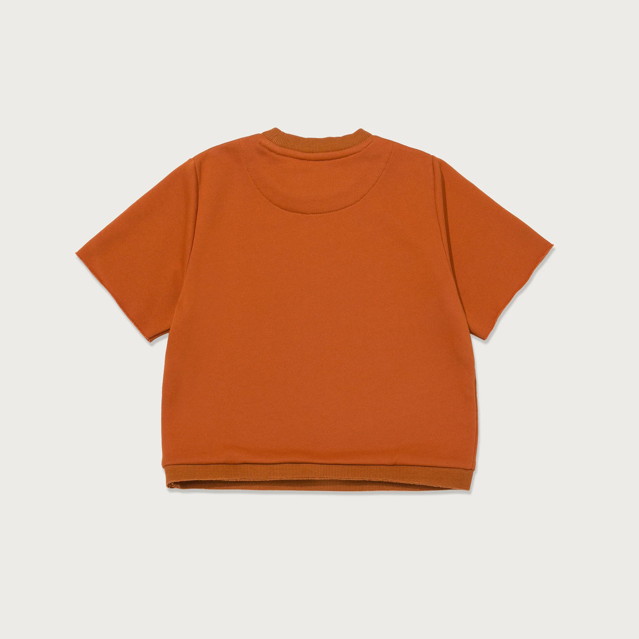 KIDS FLORAL SS CREWNECK RUST
