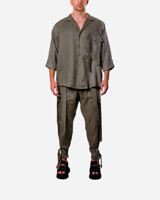 LINEN UTILITY PANT