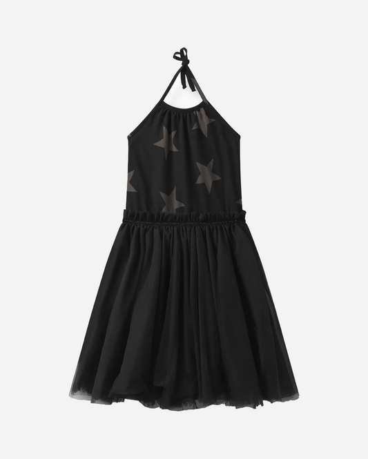 STAR COLLAR TULLE DRESS