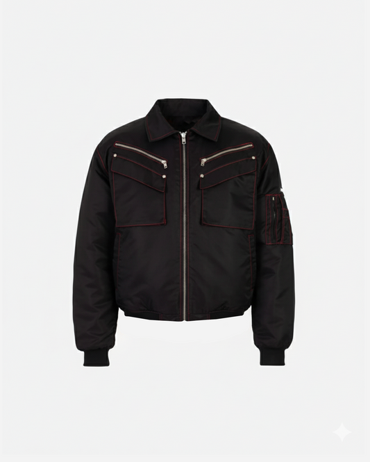 PARACHUTE OVERSIZED BOMBER JACKET