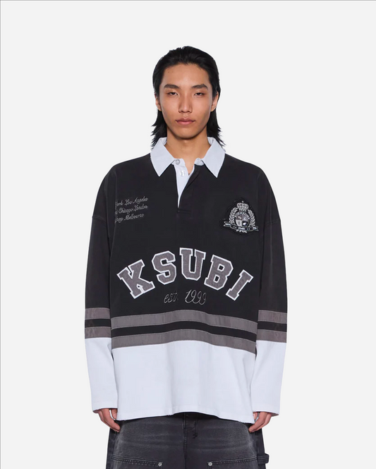 DUKE RUGBY LS JERSEY BLACK