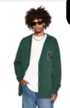 DUG OUT KNIT CARDIGAN MILITARY