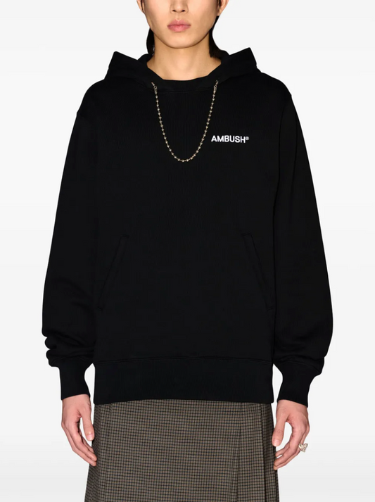 BALL CHAIN DETAIL HOODIE