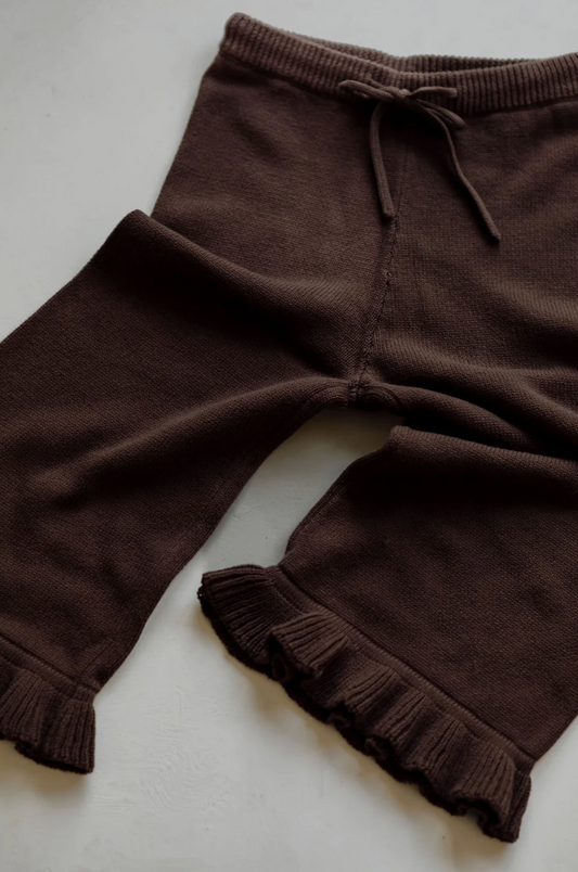 FRILL PANTS COCOA