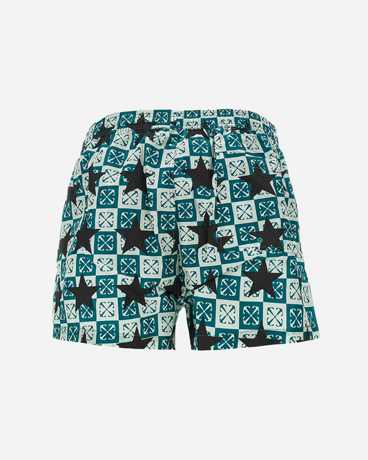 SHORTS OFF WHITE STARS AQ