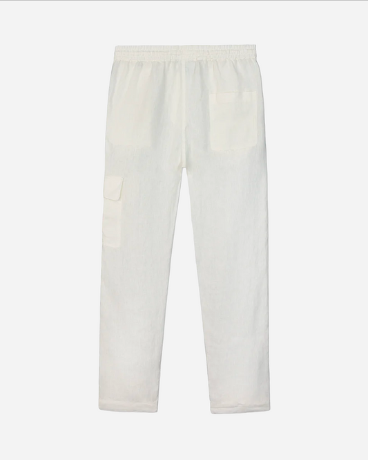 LINEN PANTS VINTAGE WHITE