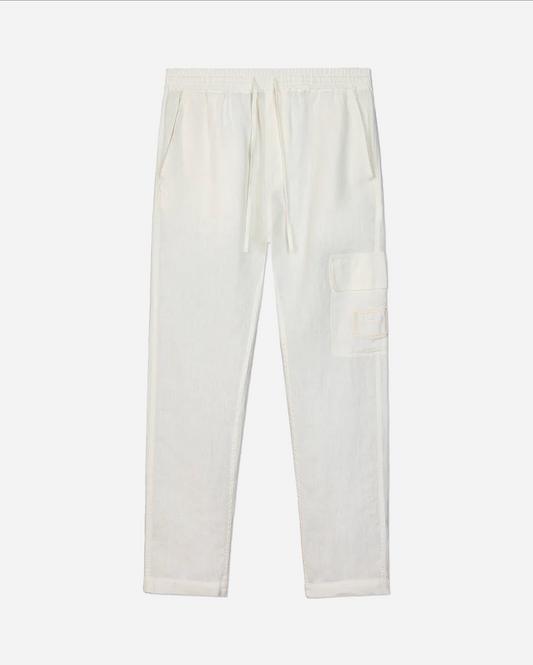 LINEN PANTS VINTAGE WHITE