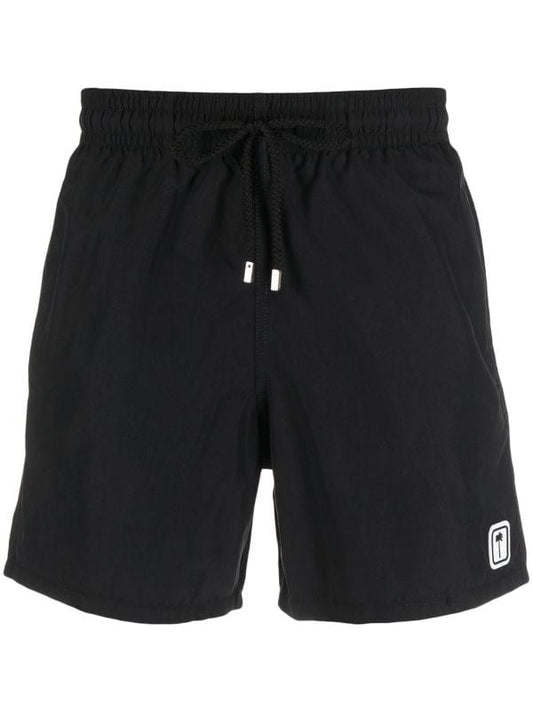 PALM PATCH SHORT IN BLACK