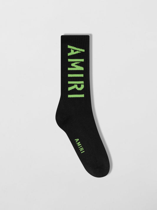 AMIRI STENCIL SOCKS IN BLACK