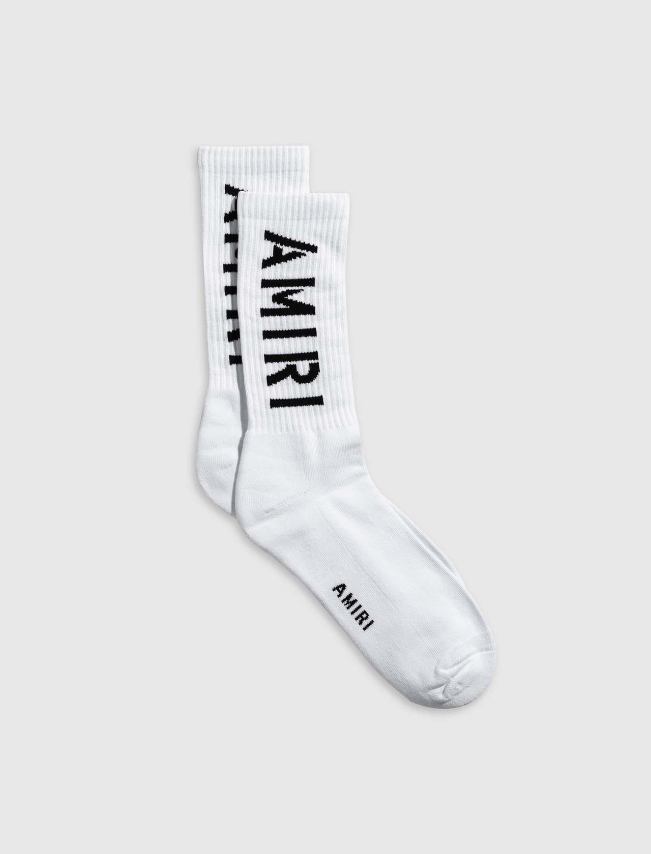 AMIRI STENCIL SOCKS IN WHITE